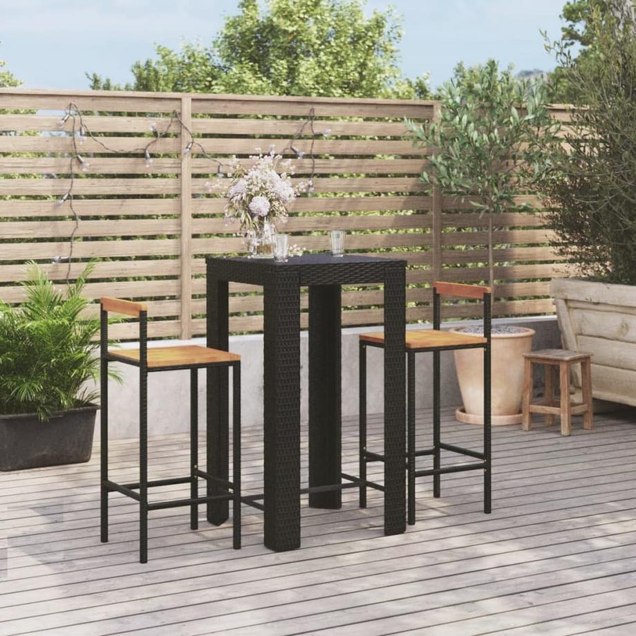 VidaXL set bar da giardino Polirattan  