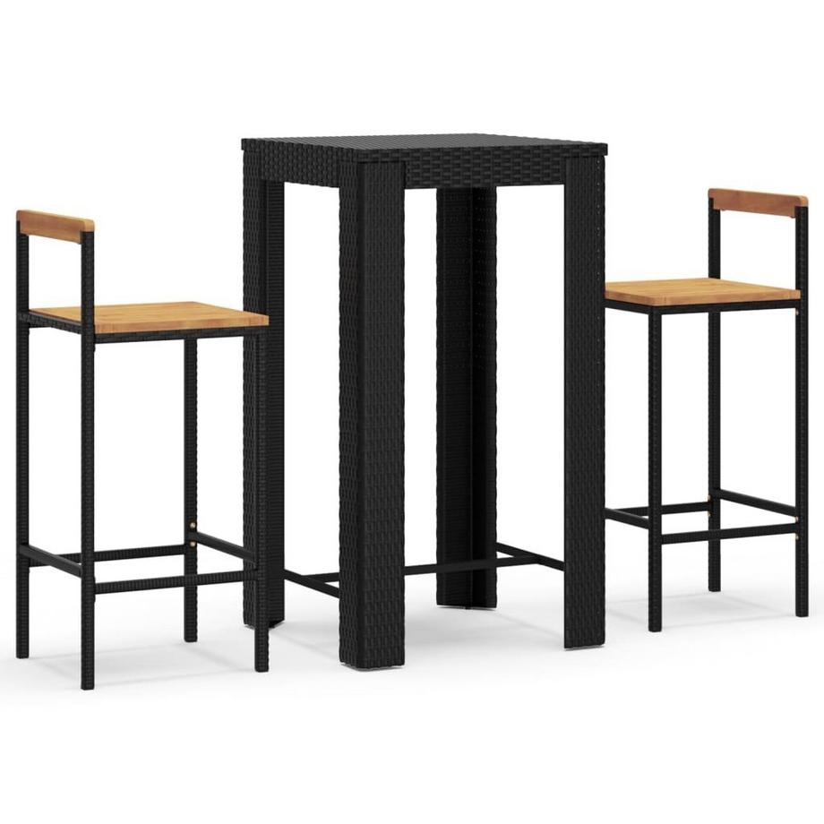 set bar da giardino Polirattan