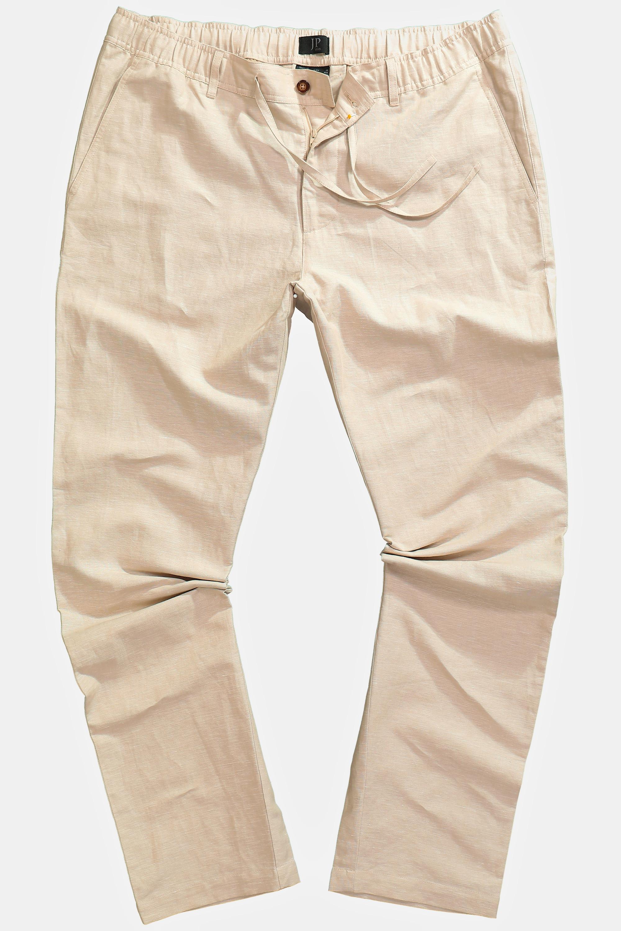 JP1880  Pantaloni Kos in misto lino con cintura elastica, fino alla tg. 72 