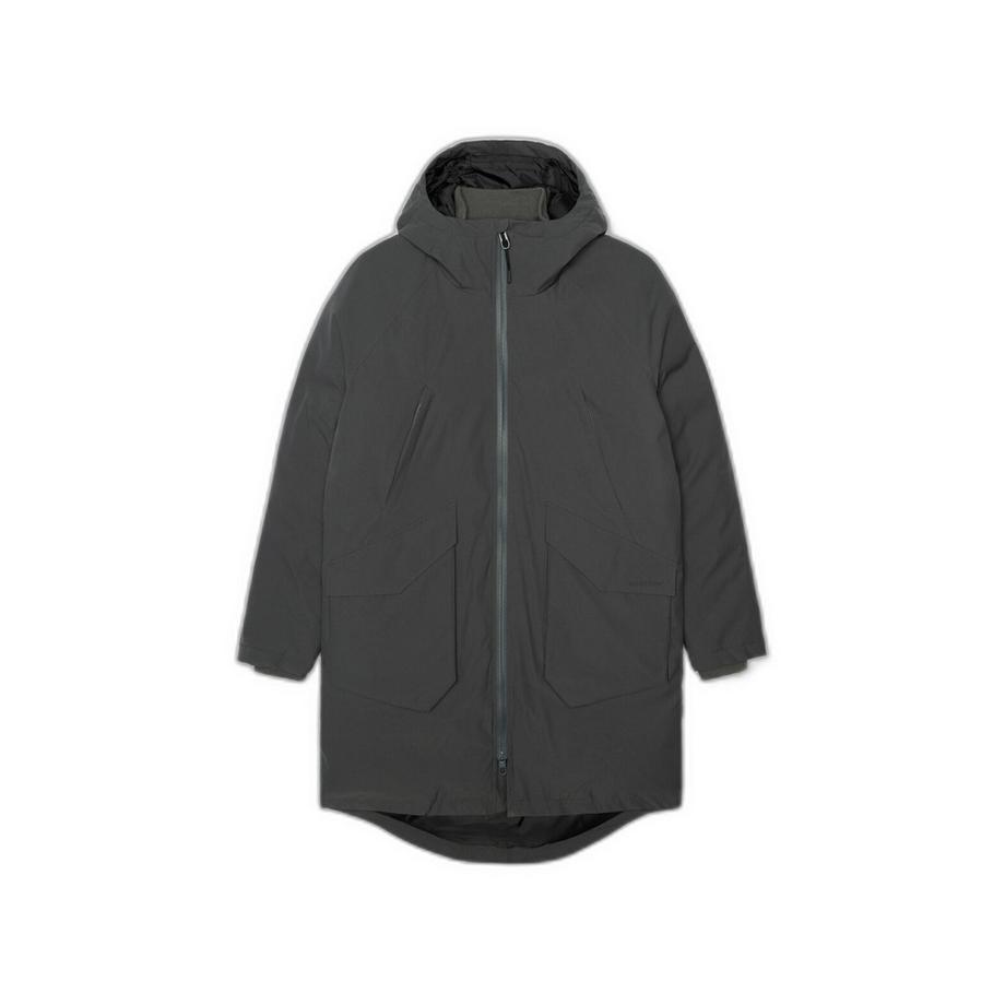 parka lungo tecnico raglan con ibottitura sorona