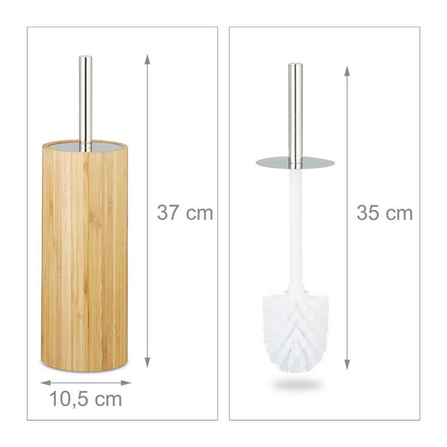 B2X  Toilettenbürstenhalter aus Bambus 
