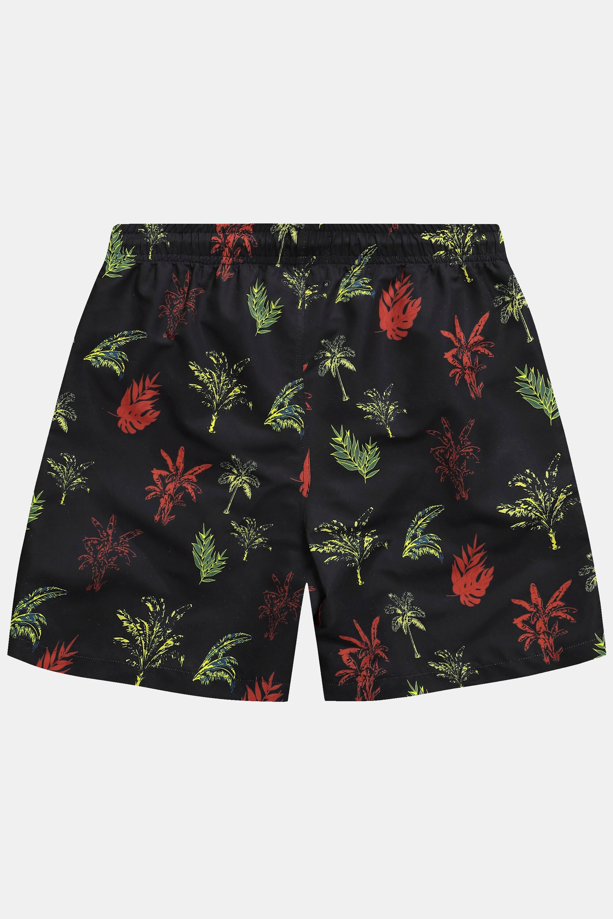 JP1880  Badeshorts, Beachwear, Elastikbund, floraler Print 