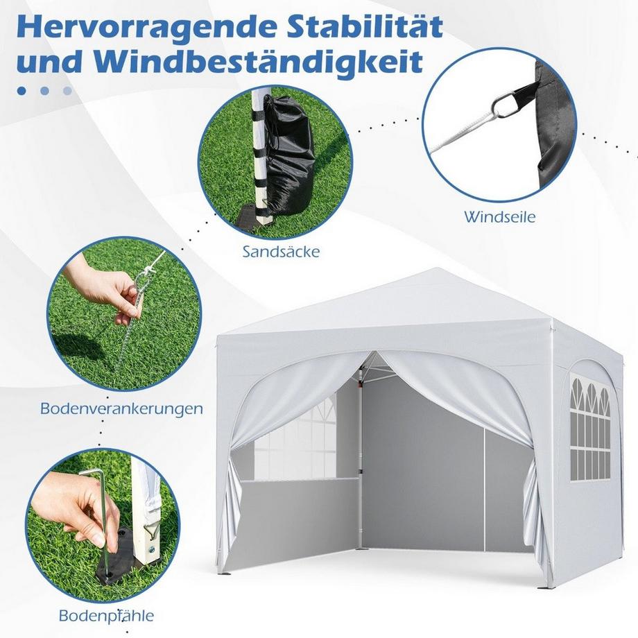 Northix Pop-Up-Überdachungszelt, 4 Seiten  