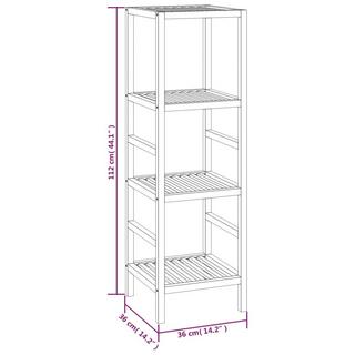VidaXL Étagère de salle de bain bois  