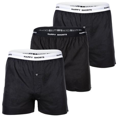 Happy Shorts  Web-Boxershorts  3er Pack Bequem sitzend 