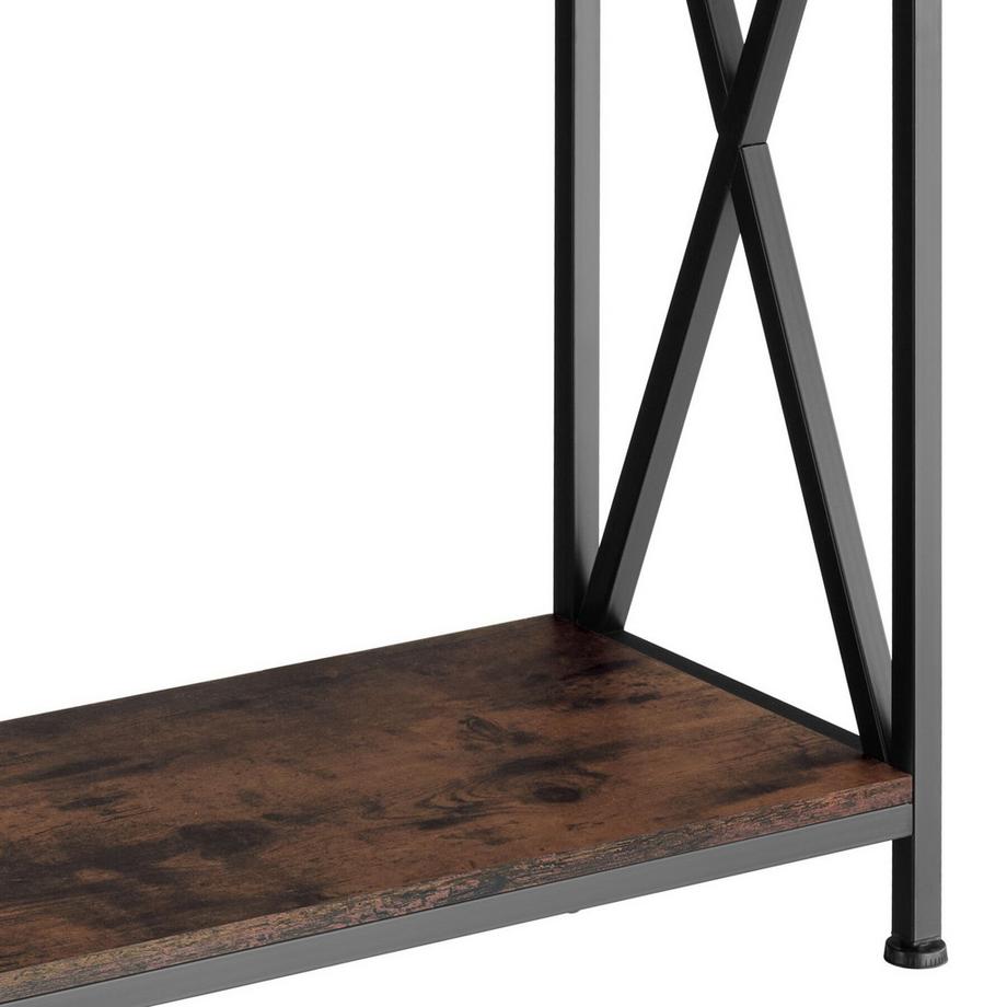 Tectake Konsolentisch Tacoma Industrial Style Holz und Stahl  