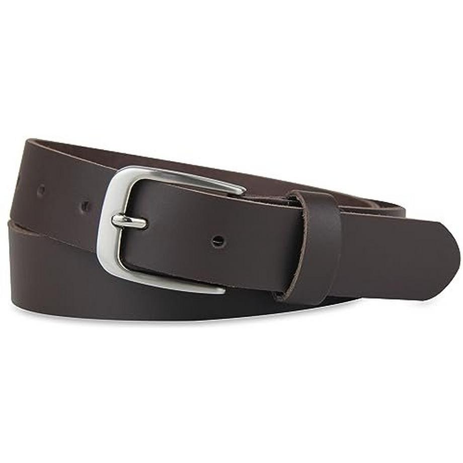 Only-bags.store Ledergürtel 3 cm Breit Dunkelbraun  