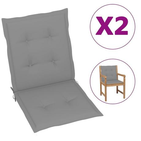 VidaXL Coussins de chaise de jardin 2 pcs   100x50x3 cm  