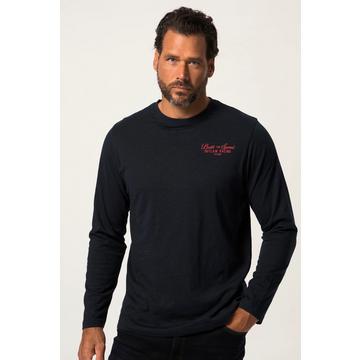 T-shirt avec imprimés, manches longues et col rond - jusqu'au 8 XL