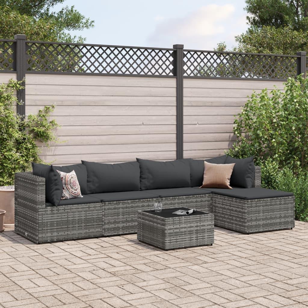 VidaXL set salotto da giardino Polirattan  