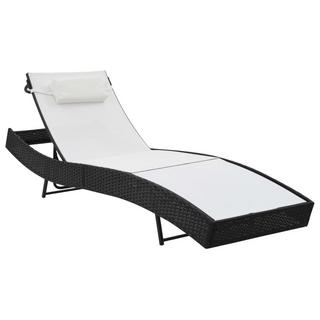 VidaXL Chaise longue rotin synthétique  