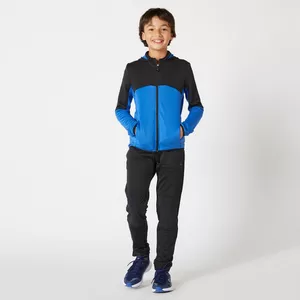 Trainingsanzug Synthetik atmungsaktiv S500 Kinder blau/marineblau