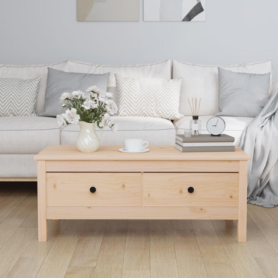 VidaXL Table basse bois de pin  