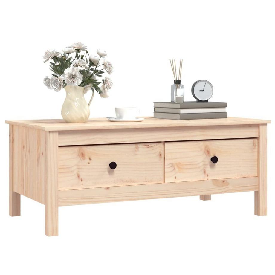 VidaXL Table basse bois de pin  