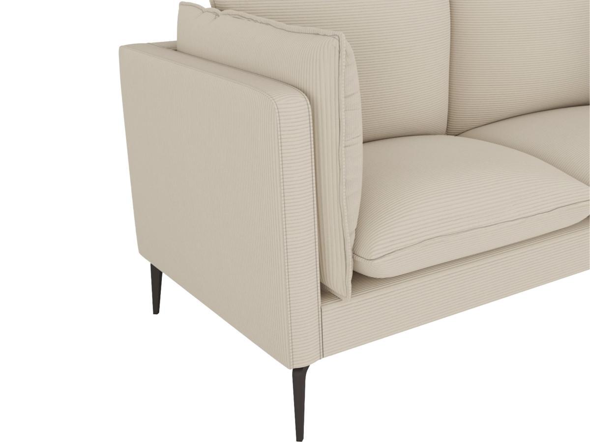 Vente-unique Sofa 2-Sitzer - Cord - Beige - KESTREL  