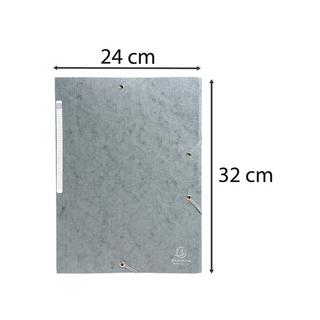 Exacompta Sammelmappe mit Gummizug und 3 Klappen aus Colorspan-Karton 425g/qm für Format DIN A4, Scotten - x 50  