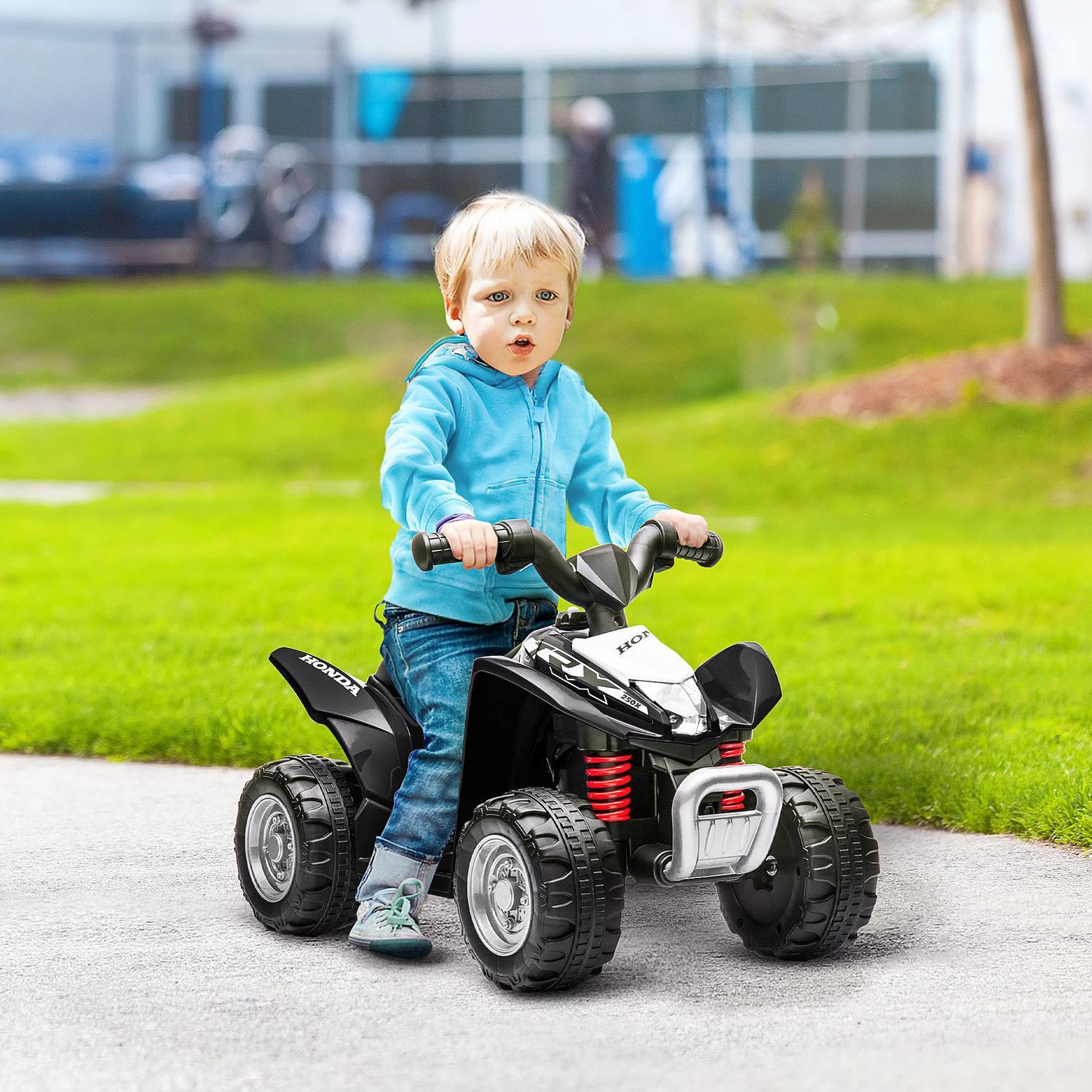 Northio  Elektro-Quad Miniquad Für Kinder Ab 18 Monaten, Kinder Elektro Atv Mit Led Und Hupe, Metall, Schwarz 