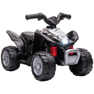 Elektro-Quad Miniquad Für Kinder Ab 18 Monaten, Kinder Elektro Atv Mit Led Und Hupe, Metall, Schwarz