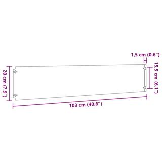 VidaXL  Bordure de pelouse acier 