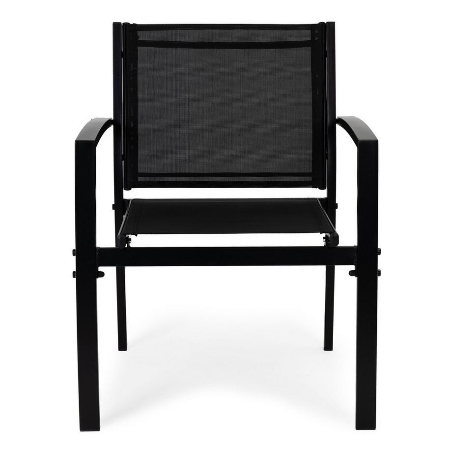 Northix Gartenmöbel-Set: Tisch, Bank, Sessel, Metall  