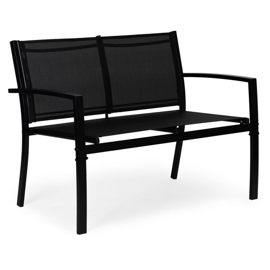 Northix Gartenmöbel-Set: Tisch, Bank, Sessel, Metall  