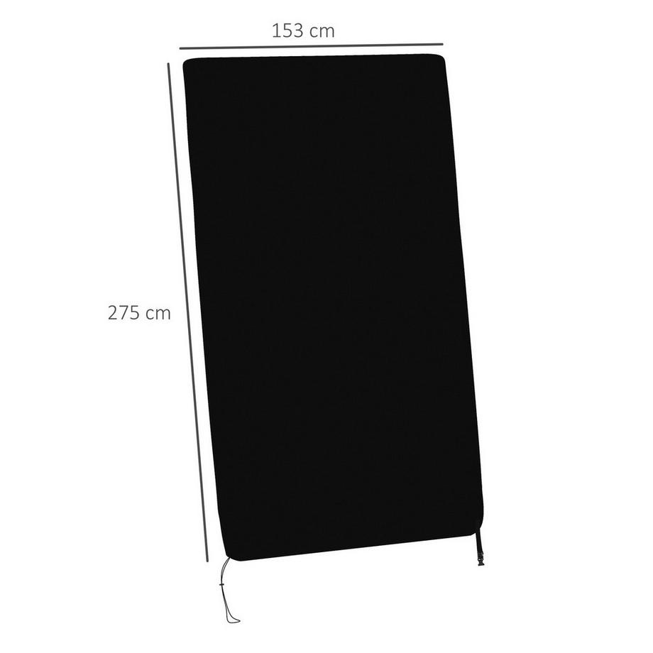 Northio  Tischtennisplatte Abdeckung Wasserdicht Anti-Uv Outdoor Indoor Schwarz 
