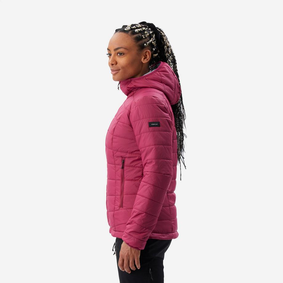 FORCLAZ MT100 Giacca Imbottita con Cappuccio Trekking Montagna  
