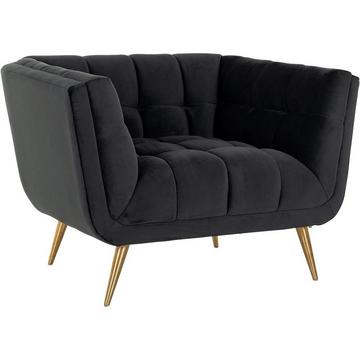 Fauteuil Huxley anthracite or brossé