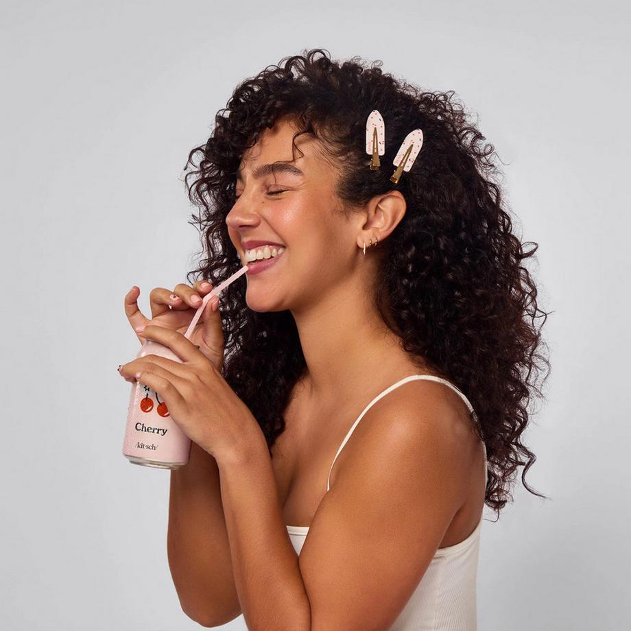 Kitsch  Haarspangen Styling Kirschen 4er Set 