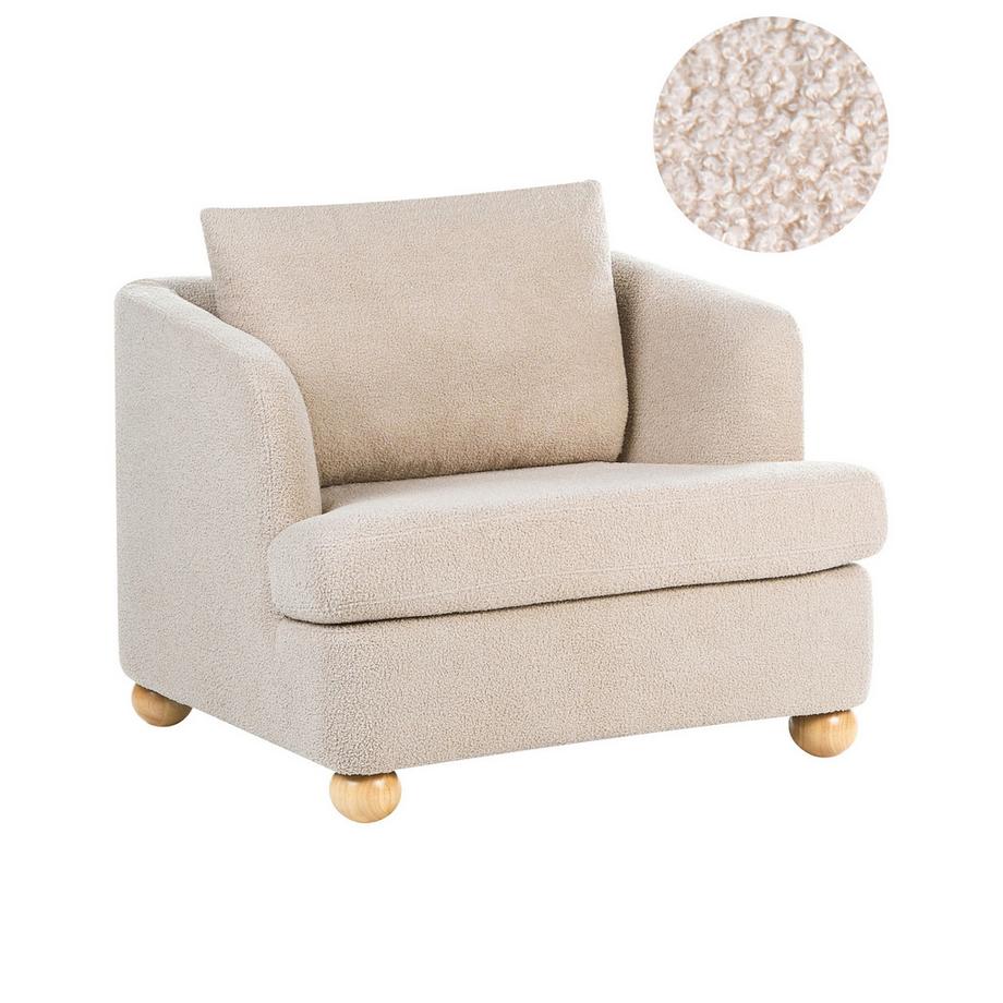 Fauteuil en Bouclé Scandinave RATTVIK