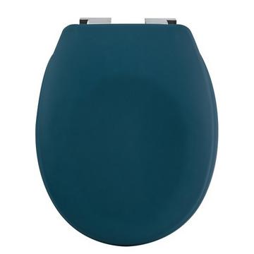 Abattant WC Thermo Dur NEELA Pétrole Mat - Charnières ABS Chromé