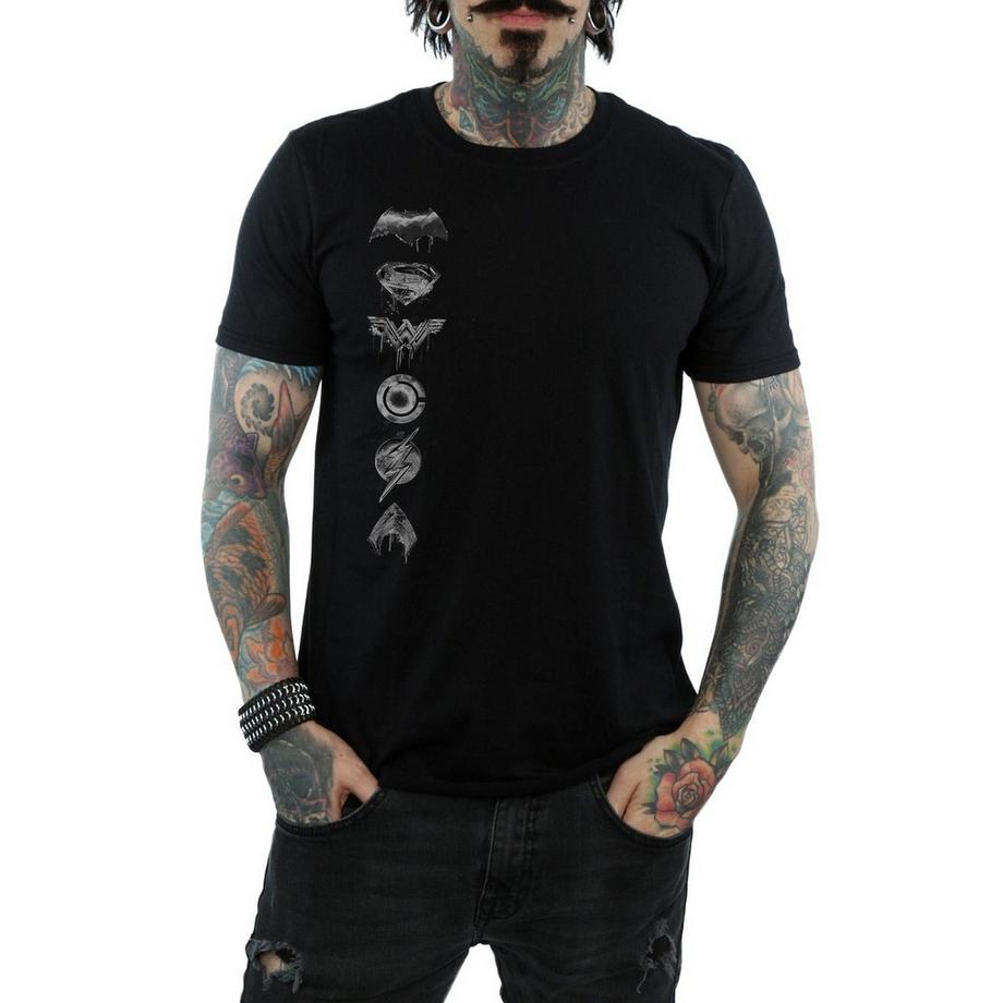 Justice League Justice League Stacked Logo T-Shirt  