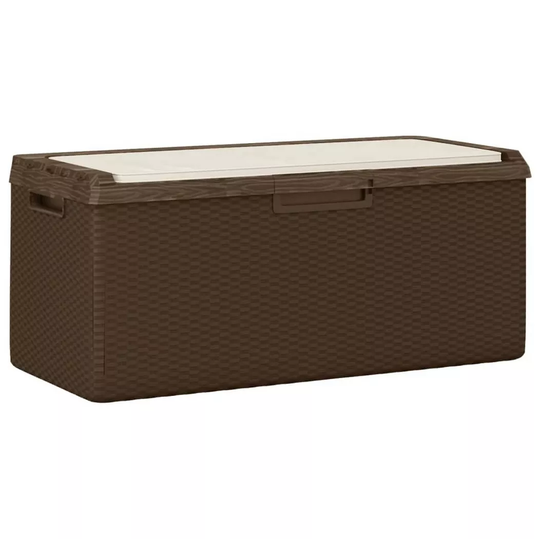 VidaXL - Gartentruhe polypropylen, One Size, Braun