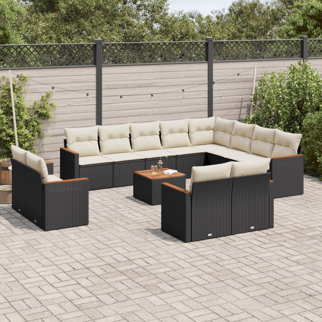 VidaXL set divano da giardino Polirattan  