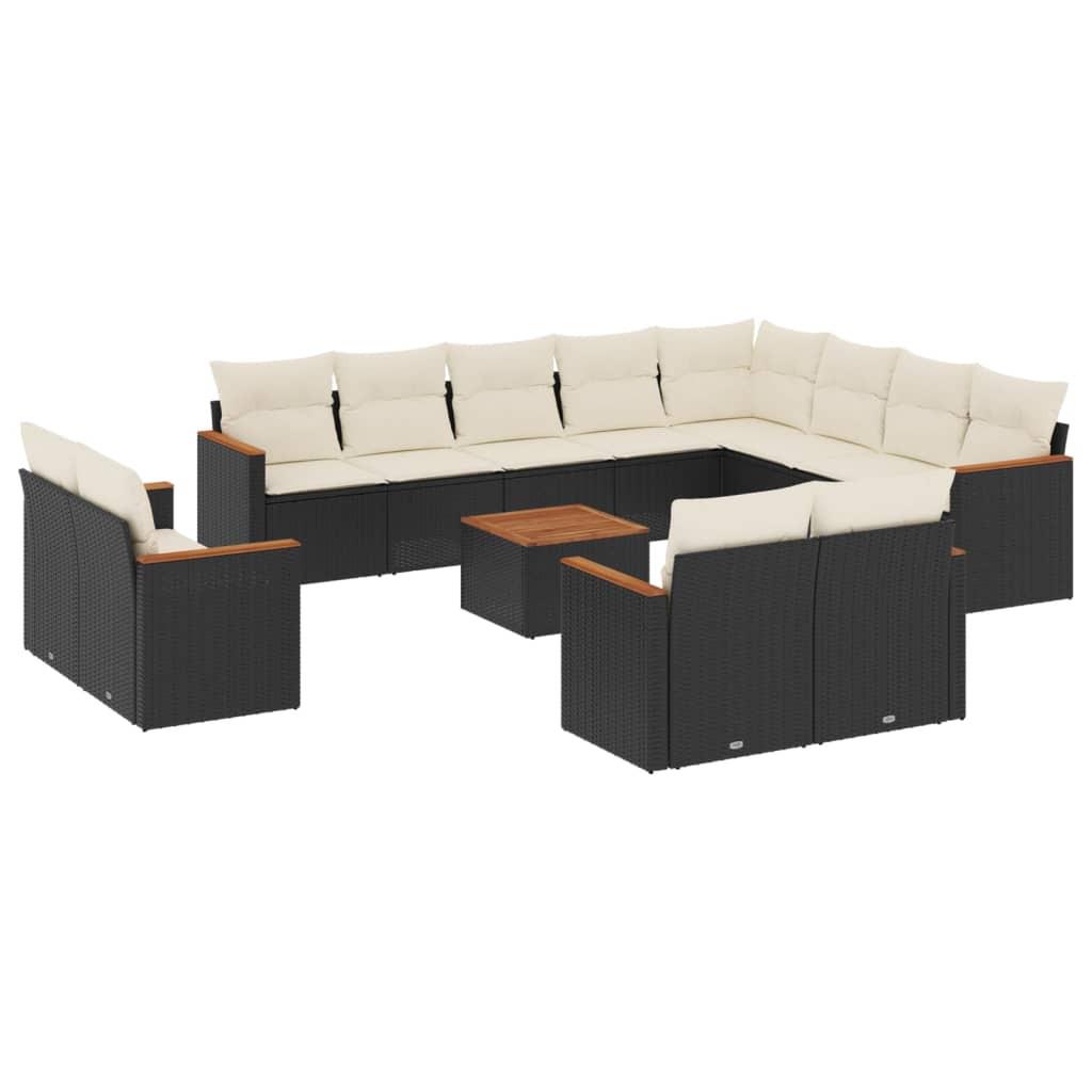 VidaXL set divano da giardino Polirattan  