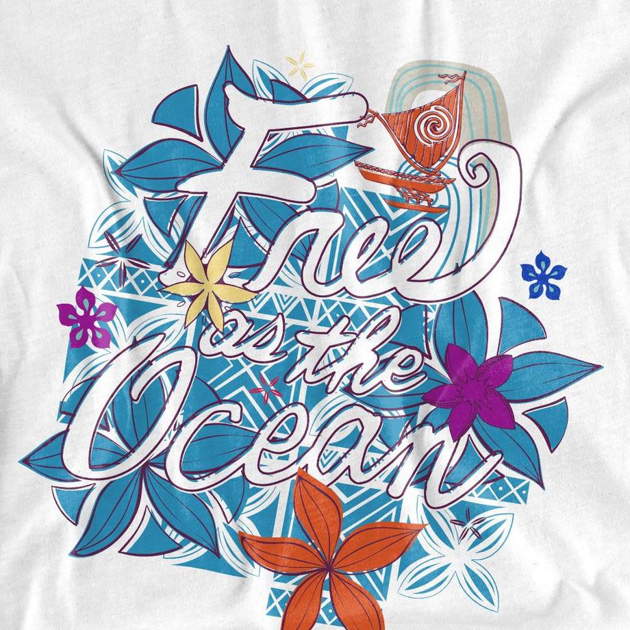 Disney  Free As The Ocean Maglietta 