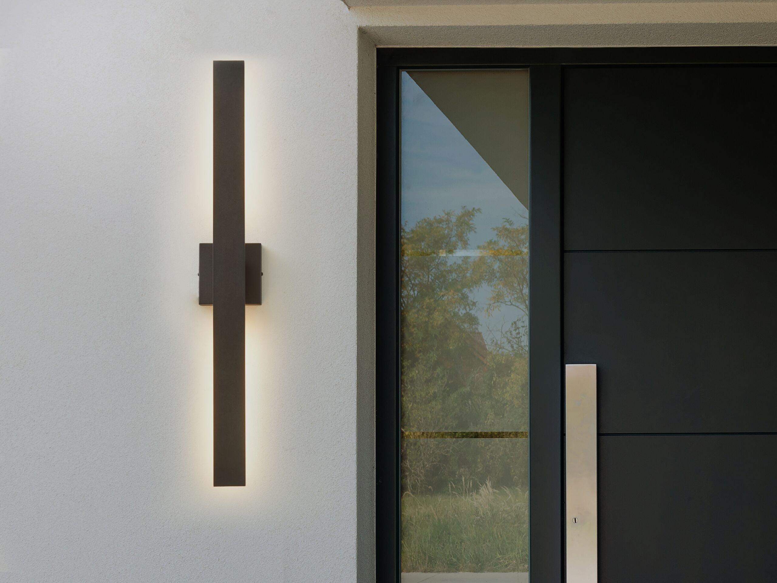 Beliani Lampe murale LED pour l'extérieur en Métal Moderne MELGAM  