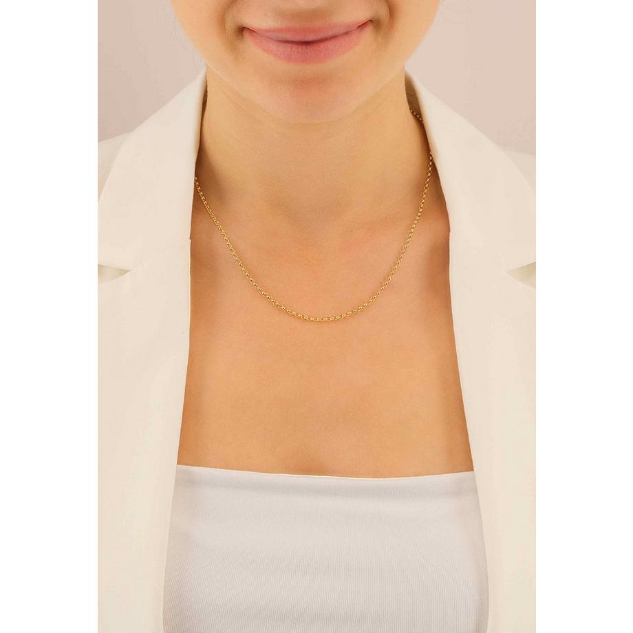 MUAU Schmuck  Collier jaseron or jaune 750, 2.5mm, 40cm 