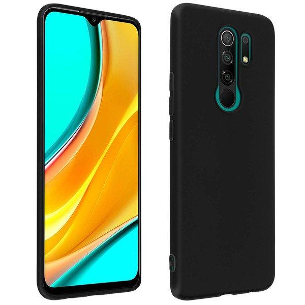 Avizar  Coque Xiaomi Redmi 9 Silicone Noir 