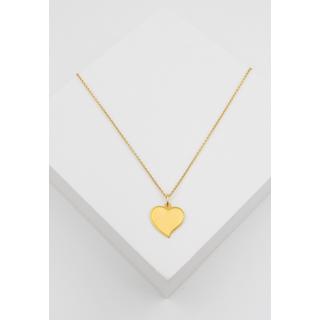 MUAU Schmuck  Pendentif coeur or jaune 750, 17x14mm 