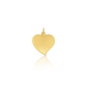 Anhänger Herz Gelbgold 750, 17x14mm
