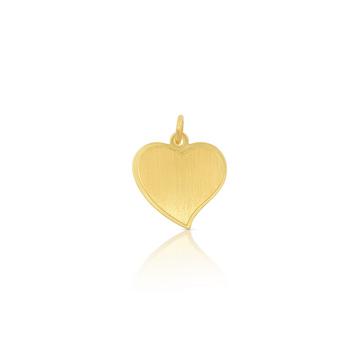 Pendentif coeur or jaune 750, 17x14mm