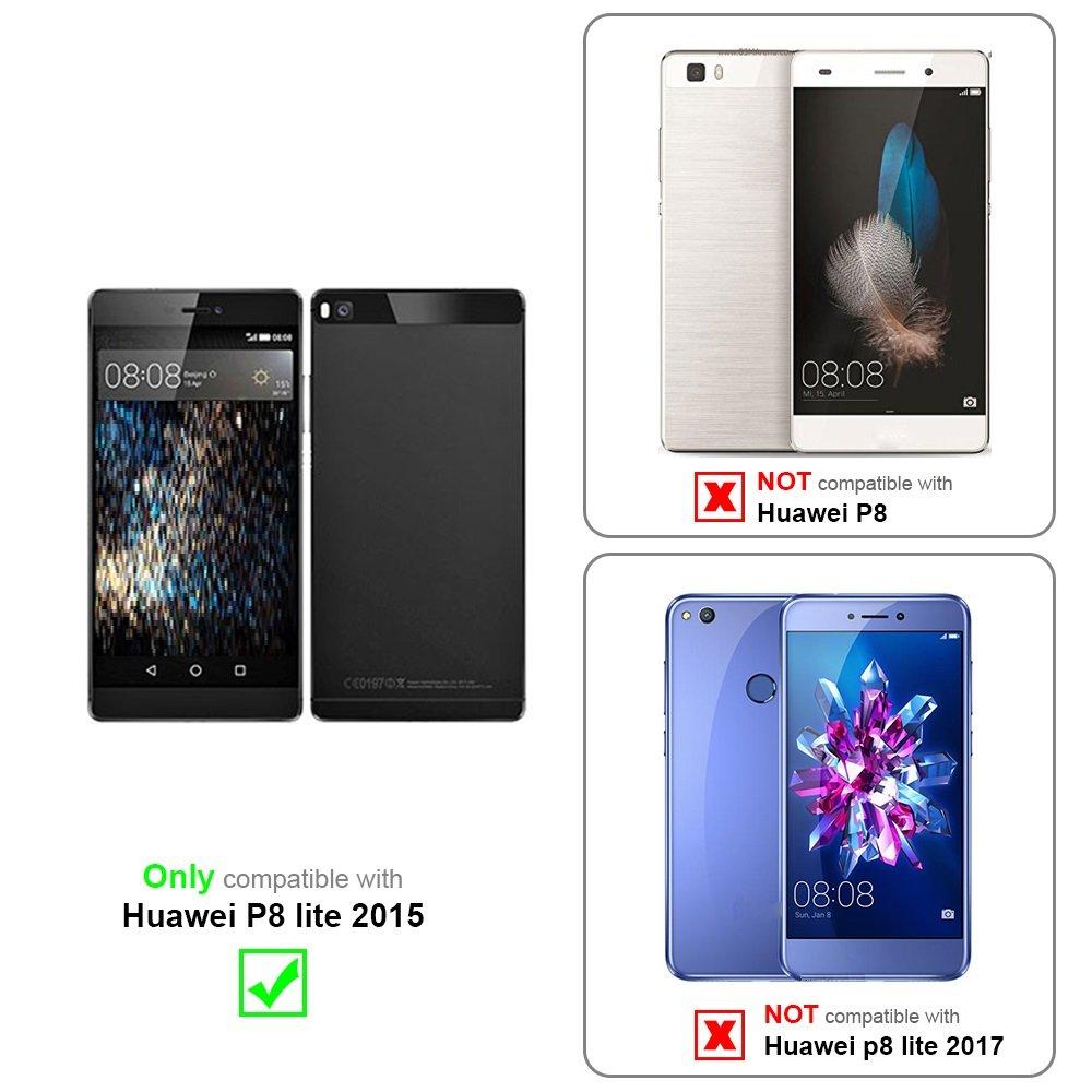 Cadorabo  Hülle für Huawei P8 LITE 2015 Hard Case in Metall Optik 