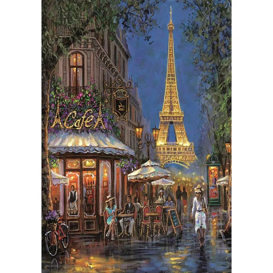 Clementoni  Puzzle Übernachtungen im Eiffel Café (500Teile) 