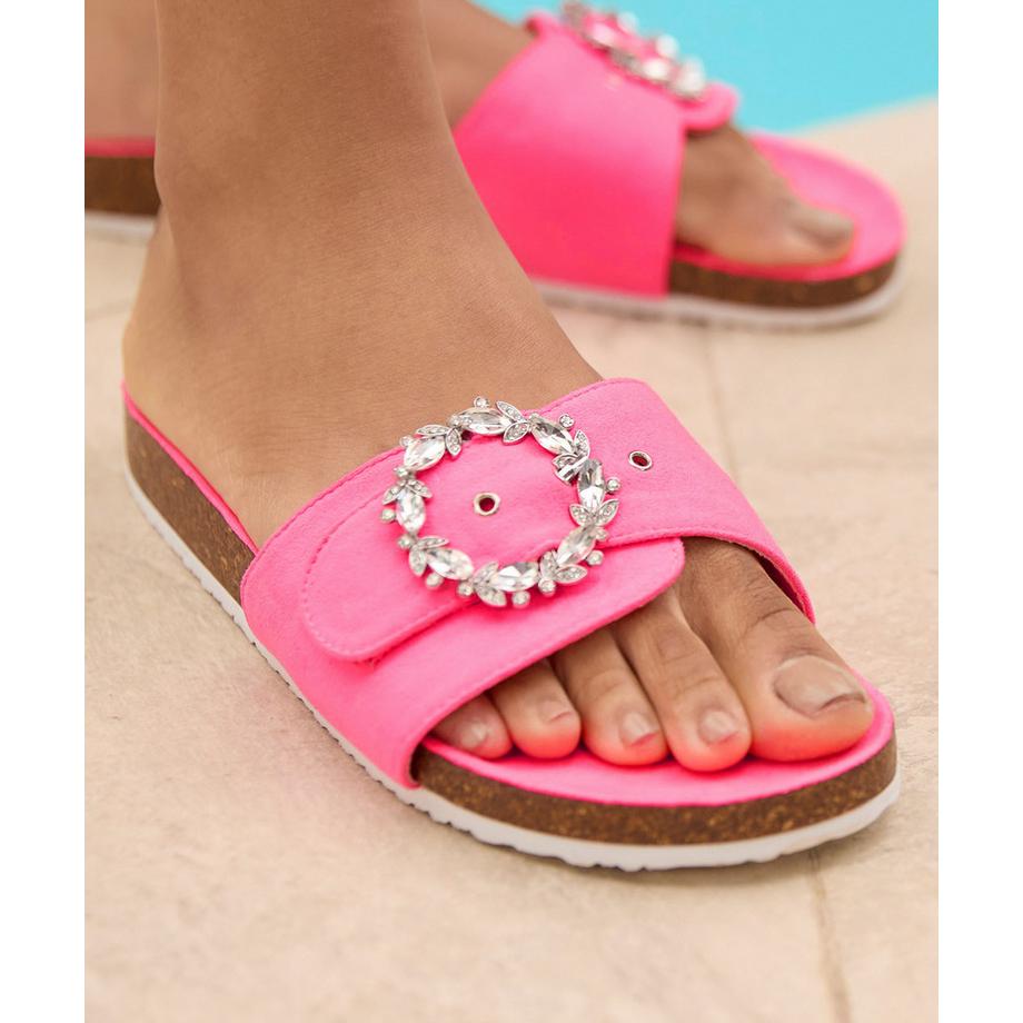 Joe Browns Sandali Slider con Fibbia Decorativa  