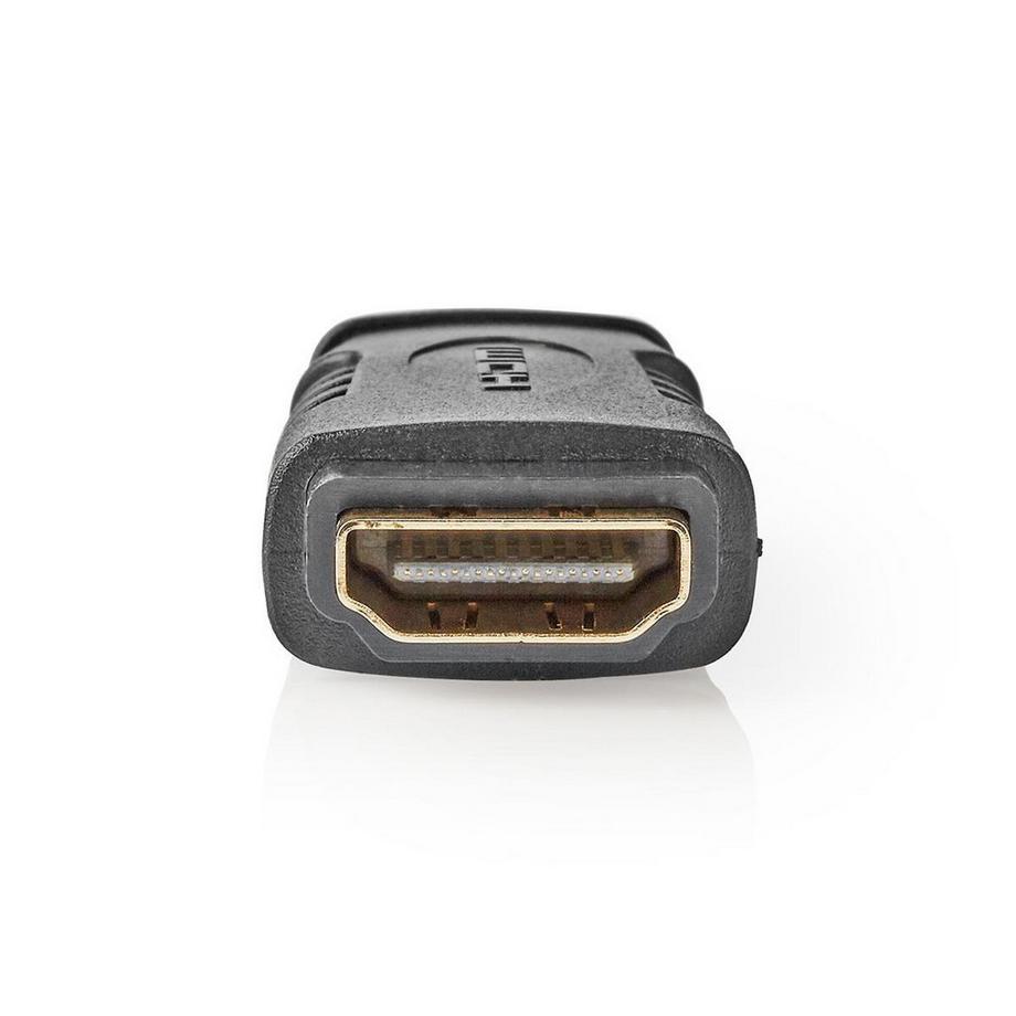 Nedis  HDMI™ Adapter | HDMI™ Mini Connector | HDMI™ Output | Vergoldet | Gerade | ABS | Schwarz | 1 Stk. | Blister 