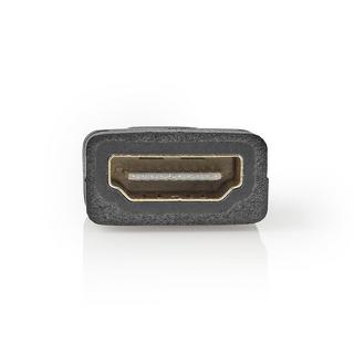 Nedis  HDMI™ Adapter | HDMI™ Mini Connector | HDMI™ Output | Vergoldet | Gerade | ABS | Schwarz | 1 Stk. | Blister 