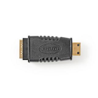 Nedis  HDMI™ Adapter | HDMI™ Mini Connector | HDMI™ Output | Vergoldet | Gerade | ABS | Schwarz | 1 Stk. | Blister 