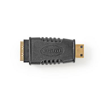 HDMI™ Adapter | HDMI™ Mini Connector | HDMI™ Output | Vergoldet | Gerade | ABS | Schwarz | 1 Stk. | Blister