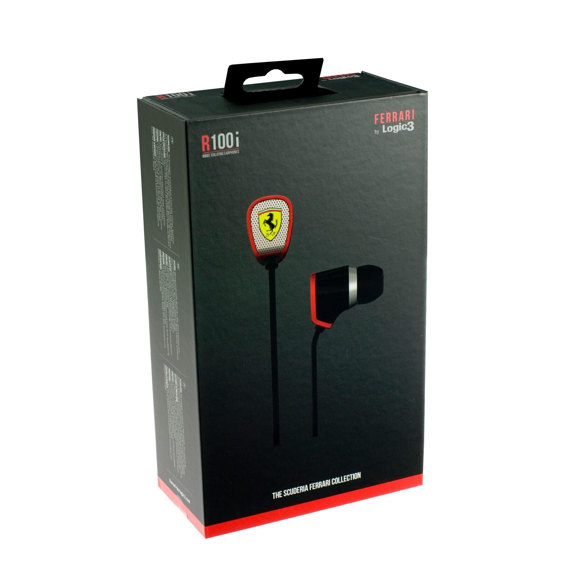 Ferrari by Logic3  Ferrari by Logic3 Scuderia R100i Casque Avec fil Ecouteurs Noir 